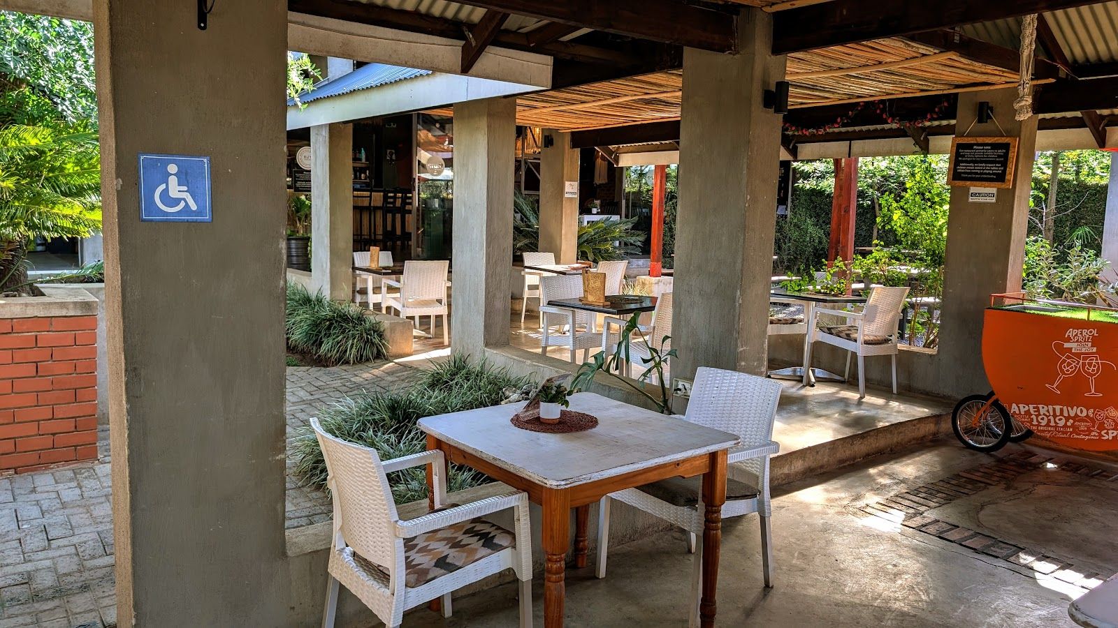 The garden patio